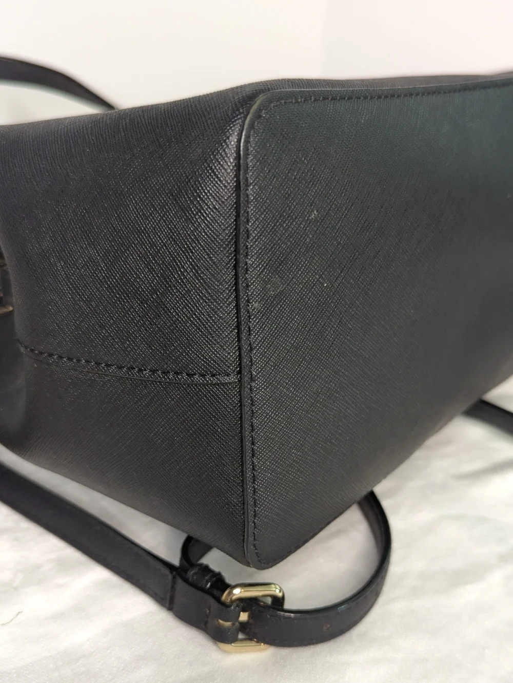 Kate Spade Black Saffiano Leather Satchel